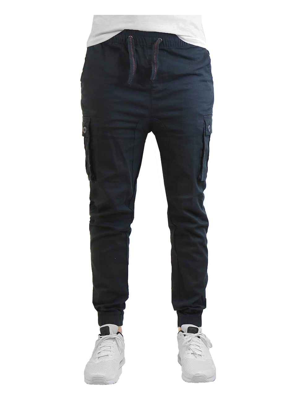 Galaxy by Harvic Slim Fit Cotton Stretch Twill Men's Cargo Joggers